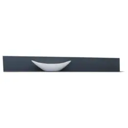Wandboard in 154/19/20 cm Anthrazit