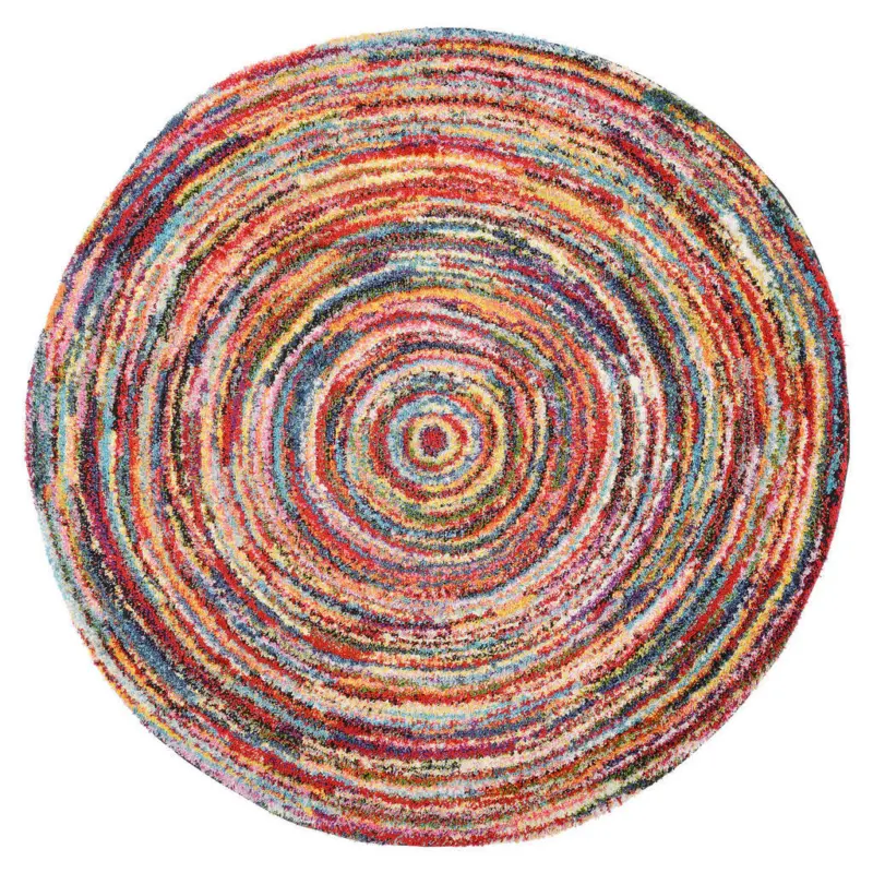 Webteppich 120 cm Sixteen round Multicolor