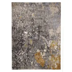 Orientteppich 140/200 cm Cosmic Illuminated Grau, Multicolor