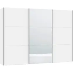 Schwebet&uuml;renschrank in Wei&szlig;