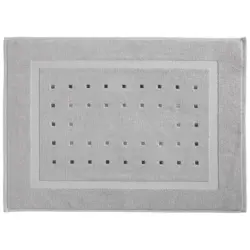 Badematte Silberfarben 50/70 cm