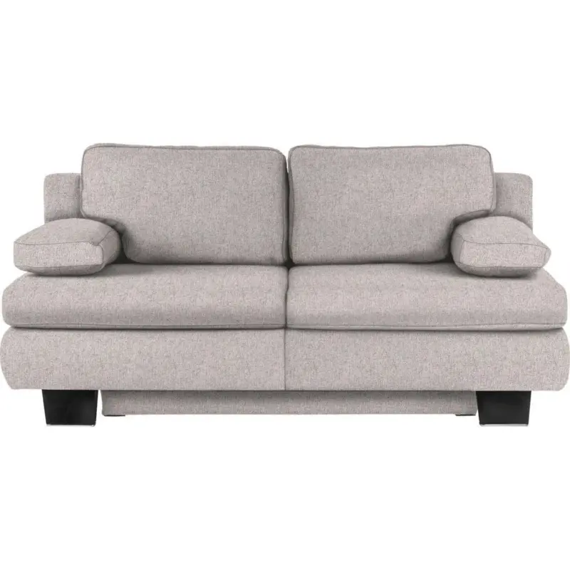 Schlafsofa Macy in Webstoff Hellgrau