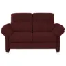 2-Sitzer-Sofa in Echtleder Brombeere