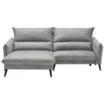 XXXLutz Lauterach - Ihr M&ouml;belhaus bei Bregenz Ecksofa in Velours Grau 170/238 cm