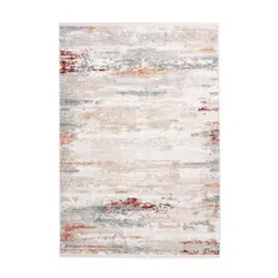 Vintage-Teppich 80/150 cm Akropolis Grau, Rosa