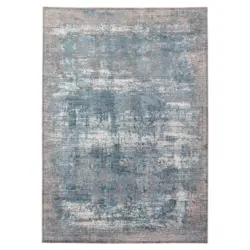 Vintage-Teppich 67/130 cm Apollo Blau, Grau