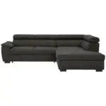 XXXLutz Lauterach - Ihr M&ouml;belhaus bei Bregenz Ecksofa in Lederlook Anthrazit 263/230 cm
