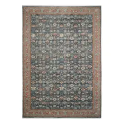 Vintage-Teppich 200/290 cm Picardie Blau, Terracotta
