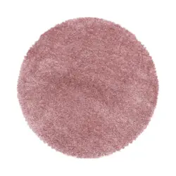 Hochflorteppich 120 cm Fluffy 3500 Rosa Rosa