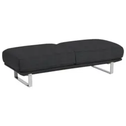 Hocker in Textil Graphitfarben