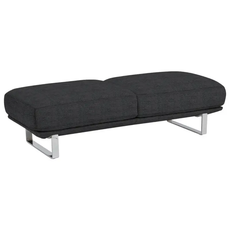 Hocker in Textil Graphitfarben