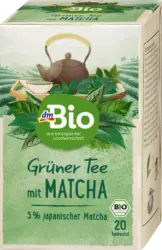 Ceai verde bio cu 5 % matcha (20 x 1,5 g)