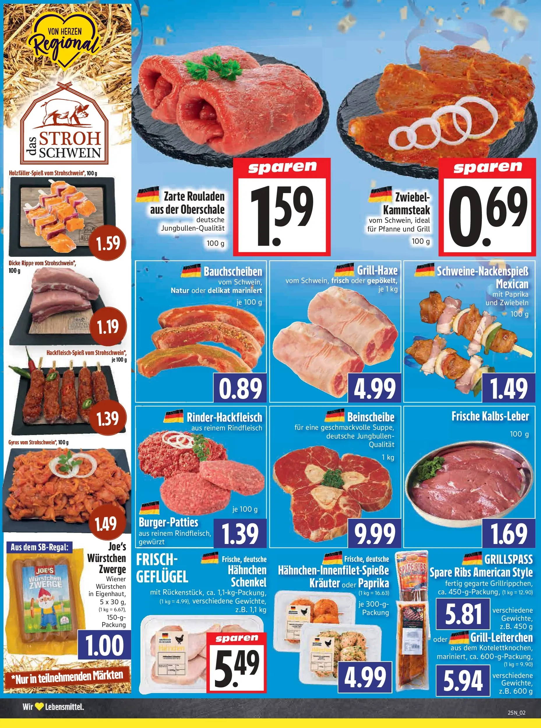 Angebote - Edeka Hahner: Wochenangebote (ab 14.06.2026) zum Blättern | Seite: 4 | Produkte: Kalbsleber, Zwiebeln, Paprika, Rindfleisch