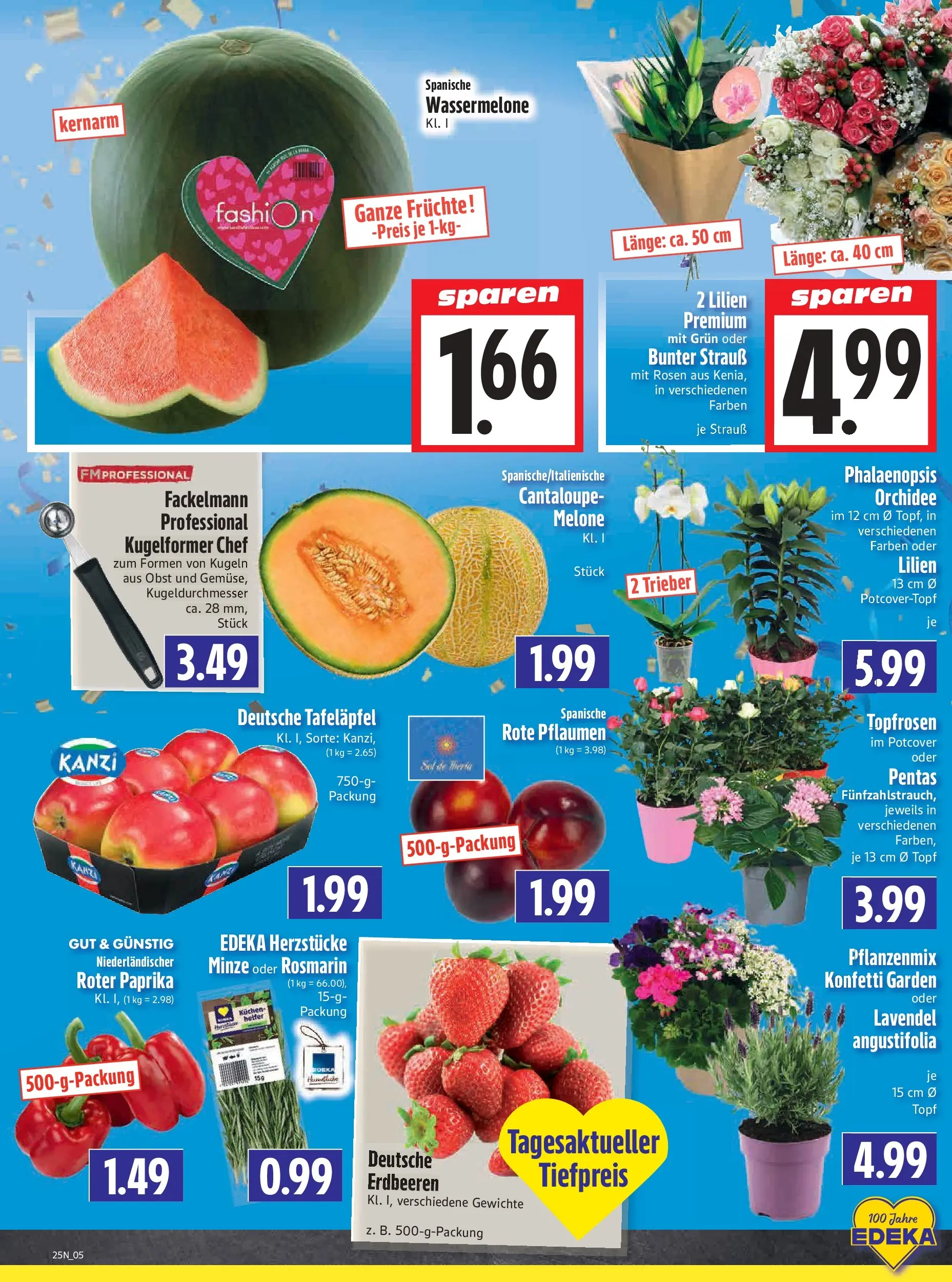 Angebote - Edeka Hahner: Wochenangebote (ab 14.06.2026) zum Blättern | Seite: 7 | Produkte: Pflaumen, Wassermelone, Melone, Kuchen