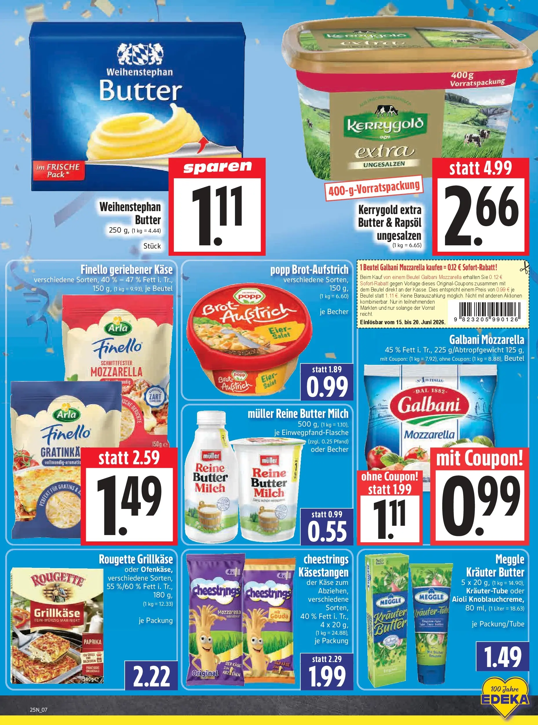 Angebote - Edeka Hahner: Wochenangebote (ab 14.06.2026) zum Blättern | Seite: 9 | Produkte: Käse, Rapsöl, Gouda, Salat