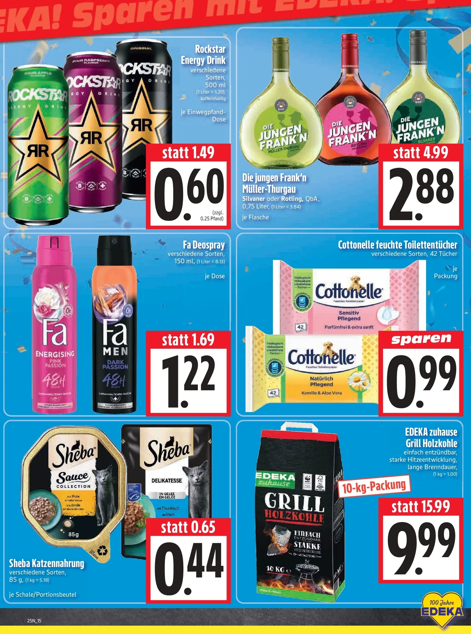 Angebote - Edeka Hahner: Wochenangebote (ab 14.06.2026) zum Blättern | Seite: 17 | Produkte: Pute, Sheba, Energy, Feuchtes Toilettenpapier