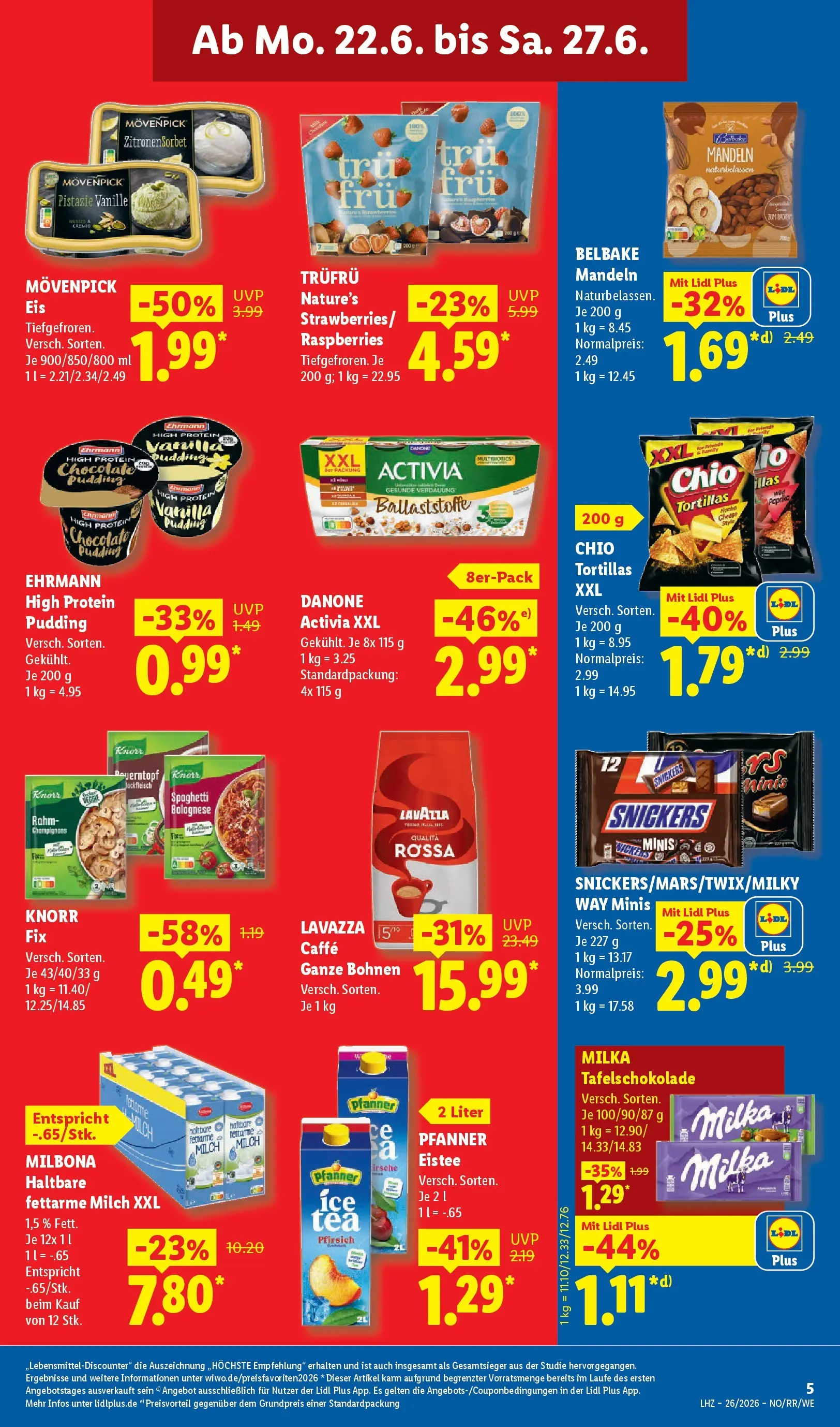 Lidl Prospekt Künzell (ab 21.06.2026) » Angebote online | Seite: 15 | Produkte: Activia, Lavazza, Snickers, Pfirsich Lidl Prospekt Künzell (ab 21.06.2026) zum Blättern » Angebote | Seite: 15 | Produkte: Activia, Lavazza, Snickers, Pfirsich