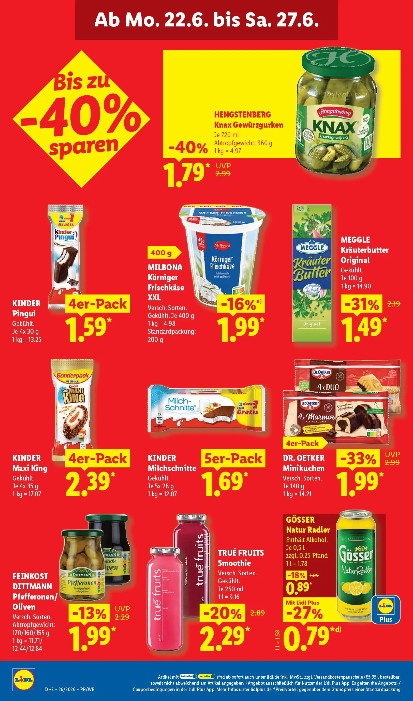 Lidl Prospekt Künzell (ab 21.06.2026) » Angebote online | Seite: 18 | Produkte: Butter, Kräuterbutter, Kuchen, Frischkase Lidl Prospekt Künzell (ab 21.06.2026) zum Blättern » Angebote | Seite: 18 | Produkte: Butter, Kräuterbutter, Kuchen, Frischkase