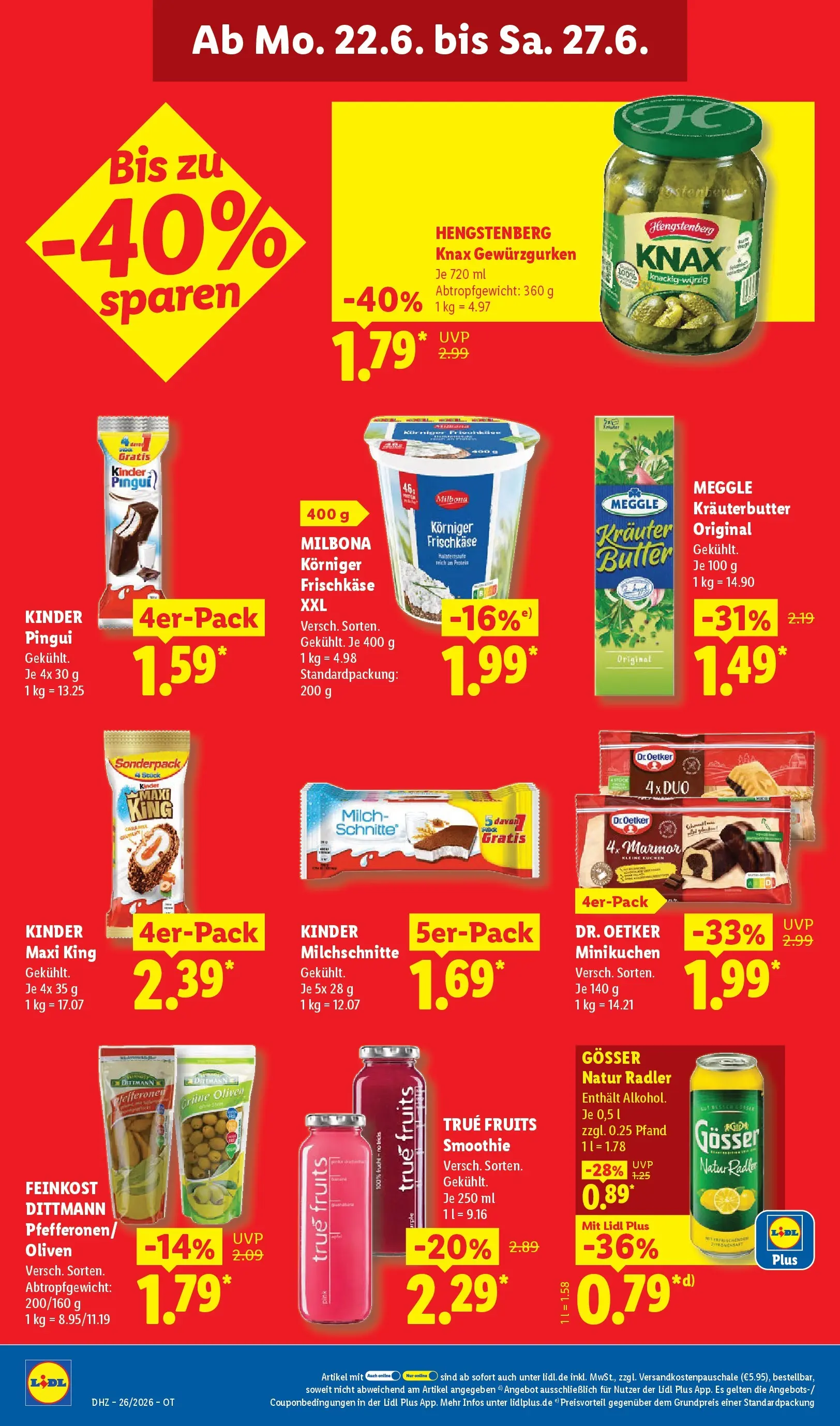 Lidl Prospekt Grimma (ab 21.06.2026) ยป Angebote online | Seite: 22 | Produkte: Milch, Butter, Krรคuterbutter, Kuchen Lidl Prospekt Grimma (ab 21.06.2026) zum Blรคttern ยป Angebote | Seite: 22 | Produkte: Milch, Butter, Krรคuterbutter, Kuchen