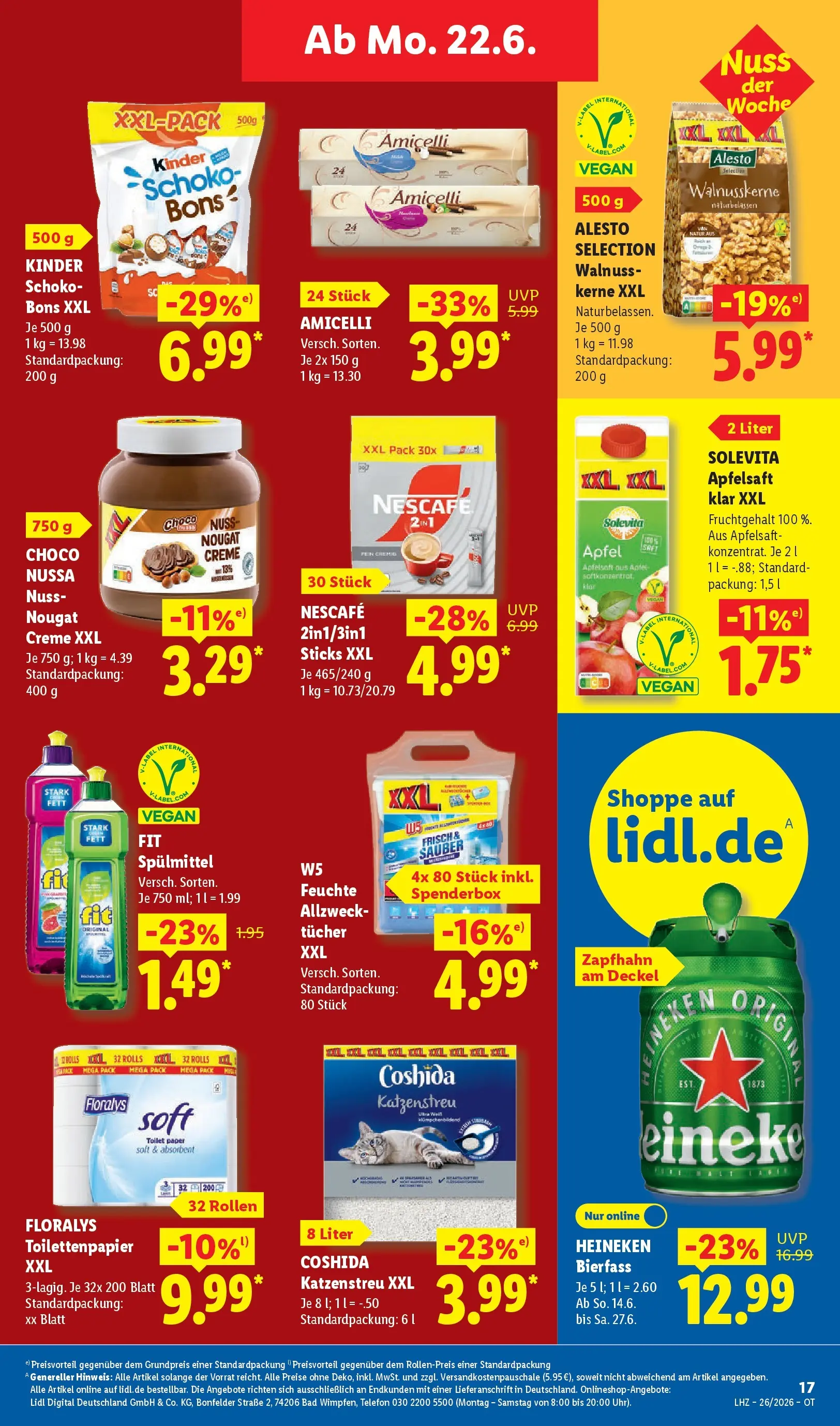 Lidl Prospekt Grimma (ab 21.06.2026) ยป Angebote online | Seite: 27 | Produkte: Nescafe, รpfel, Apfelsaft, Toilettenpapier Lidl Prospekt Grimma (ab 21.06.2026) zum Blรคttern ยป Angebote | Seite: 27 | Produkte: Nescafe, รpfel, Apfelsaft, Toilettenpapier