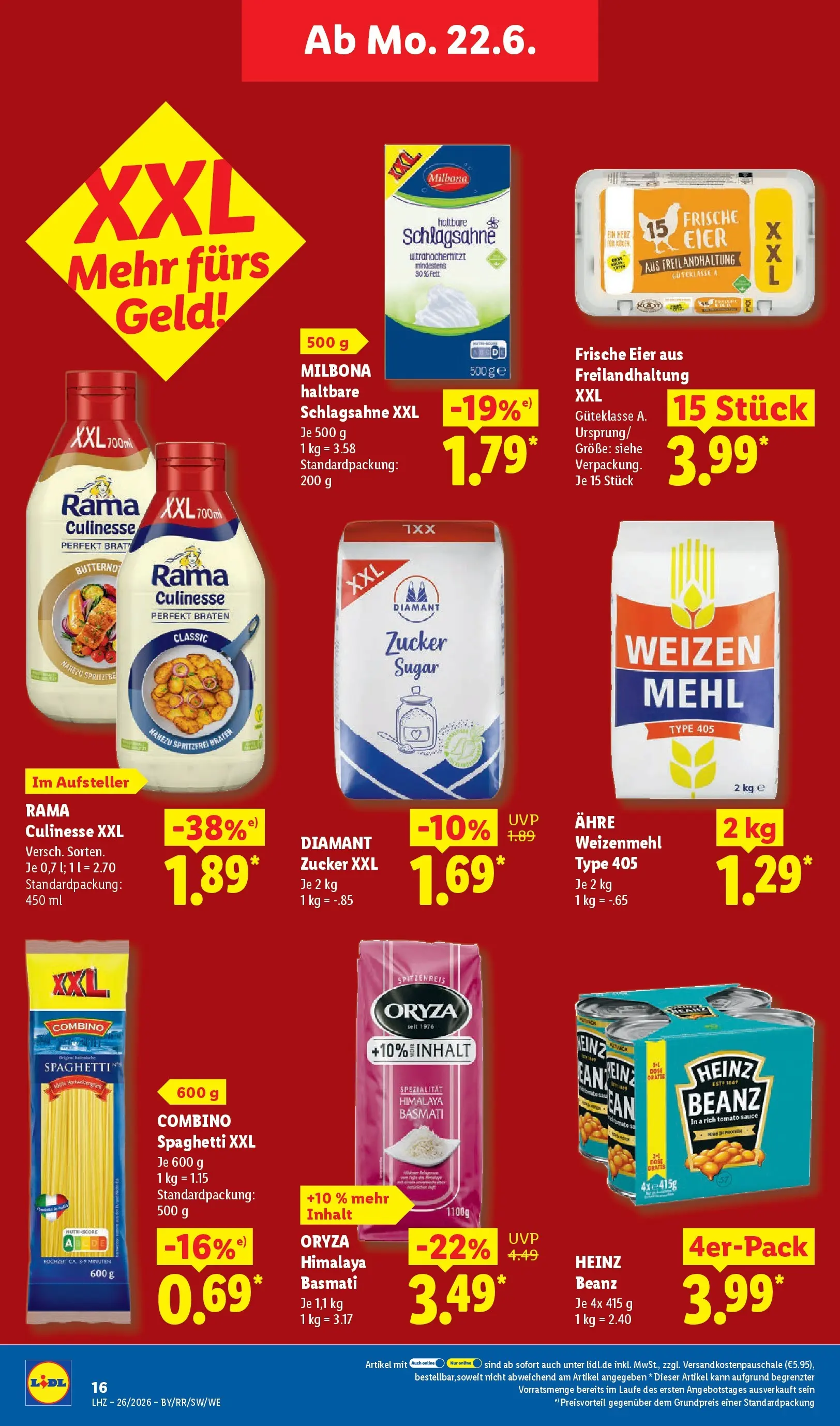Lidl Prospekt Hagen (ab 21.06.2026) ยป Angebote online | Seite: 26 | Produkte: Rama, Mehl, Schlagsahne, Eier Lidl Prospekt Hagen (ab 21.06.2026) zum Blรคttern ยป Angebote | Seite: 26 | Produkte: Rama, Mehl, Schlagsahne, Eier