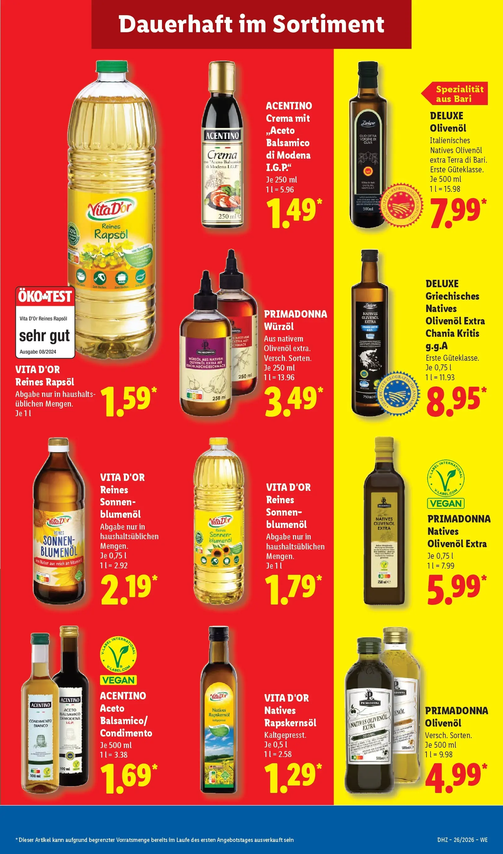 Lidl Prospekt Plettenberg (ab 21.06.2026) ยป Angebote online | Seite: 29 | Produkte: Balsamico, Rapsรถl, Olivenol Lidl Prospekt Plettenberg (ab 21.06.2026) zum Blรคttern ยป Angebote | Seite: 29 | Produkte: Balsamico, Rapsรถl, Olivenol