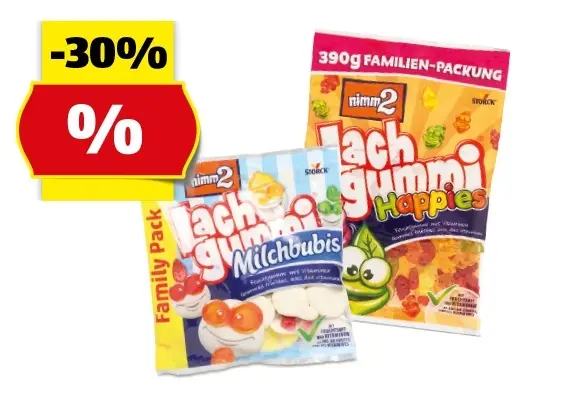 NIMM 2 Lachgummi*, 390 g/300 g/270 g