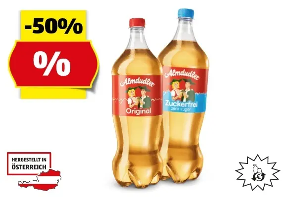 Almdudler**, 1,5 l