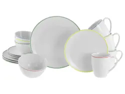 Kombiservice Luna Color Wei&szlig;/Multicolor, 16-teilig
