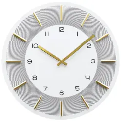 Wanduhr Gilbert Wei&szlig;/Goldfarben &Oslash; ca. 48,5cm
