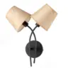Wandleuchte Asia Schwarz/Eiche max. 6 Watt Wandlampe