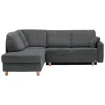 XXXLutz Lauterach - Ihr M&ouml;belhaus bei Bregenz Ecksofa in Mikrovelours Anthrazit 208/227 cm