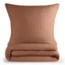 Bettw&auml;sche Musselin, 100% Baumwolle, 135/200 cm & 80/80 cm, Kupferfarben