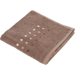 Handtuch 50/100 cm Quattro Braun, Taupe