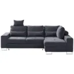 XXXLutz Lauterach - Ihr M&ouml;belhaus bei Bregenz Ecksofa in Flachgewebe Schwarz 260/188 cm