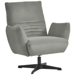 Sessel in Chenille Hellgrau