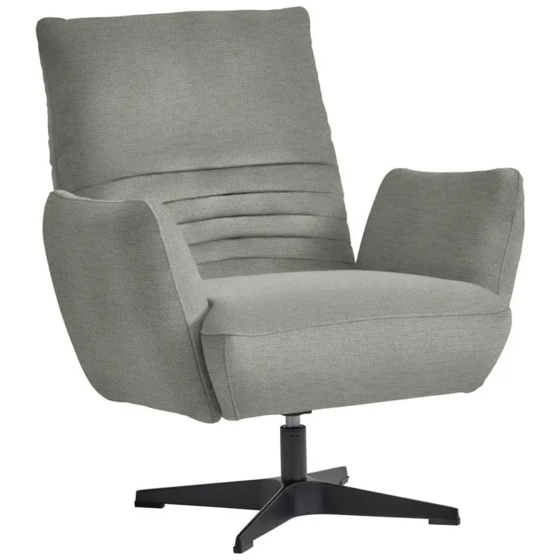 Sessel in Chenille Hellgrau