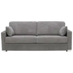 Schlafsofa in Webstoff Dunkelgrau