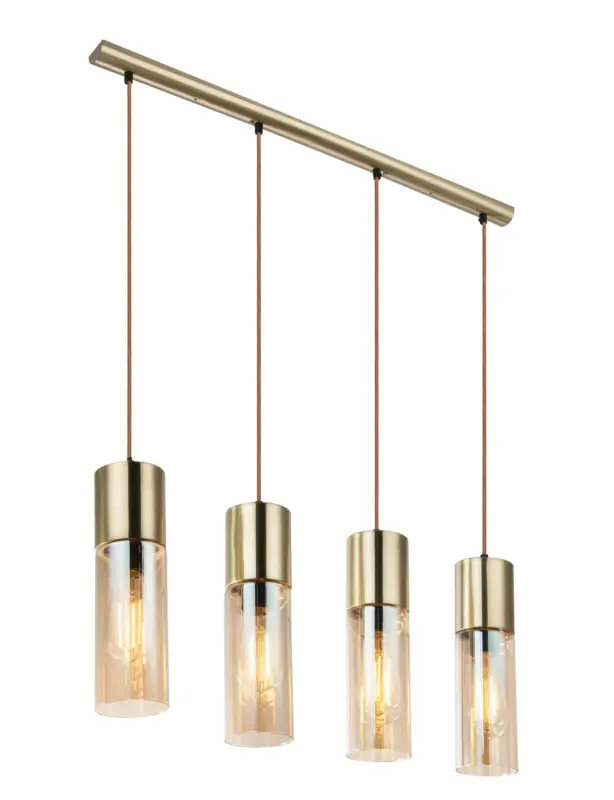 H&auml;ngeleuchte 21000-4HM in Messingfarben max. 25 Watt