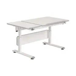 Jugendschreibtisch 130/70/53-79 cm Wei&szlig; h&ouml;henverstellbar