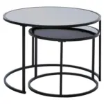 XXXLutz Lauterach - Ihr M&ouml;belhaus bei Bregenz Satztisch in Metall, Glas 73,4/73,4/50 cm