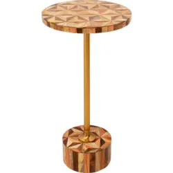 Beistelltisch in Metall, Kunststoff, Holzwerkstoff 25/25/50 cm