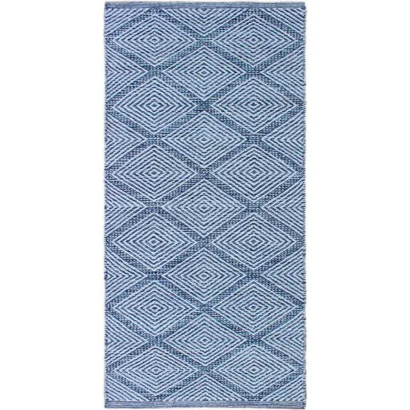Fleckerlteppich 60/120 cm Diamant Denim Blau