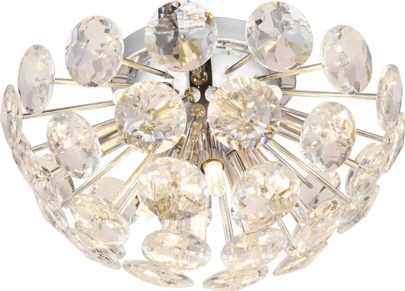 Deckenleuchte Cecilia Klar/Chromfarben max. 7 Watt Deckenlampe