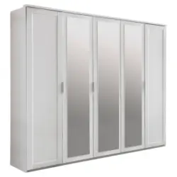 Dreht&uuml;renschrank in Wei&szlig;