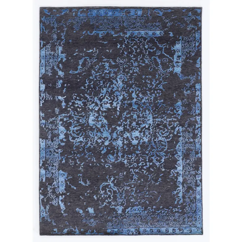 Orientteppich 70/140 cm Soho Palis Blau, Grau