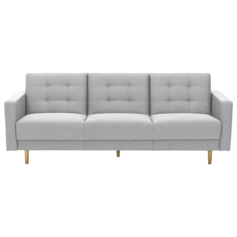 3-Sitzer-Sofa in Flachgewebe Hellgrau