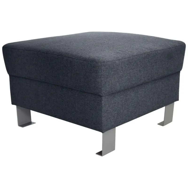 Hocker in Textil Grau