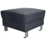 Hocker in Textil Grau