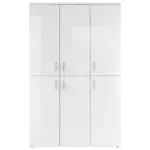 M&ouml;belix Schuhschrank Lincoln Wei&szlig; Dekor 6-T&uuml;rig B: 120 cm